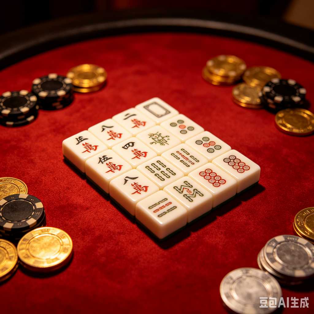 engraved texture mahjong tiles